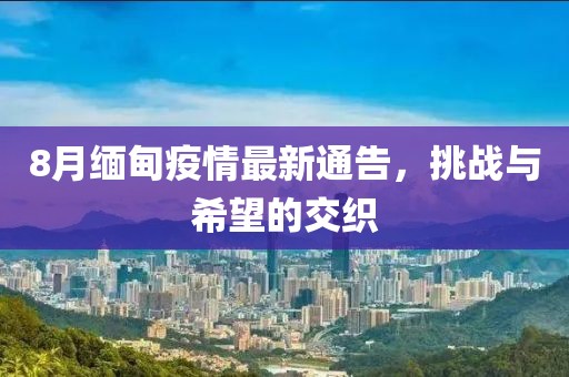 8月缅甸疫情最新通告，挑战与希望的交织