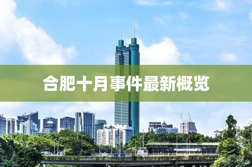合肥十月事件最新概览