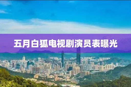 五月白狐电视剧演员表曝光