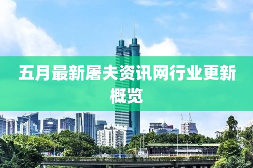 五月最新屠夫资讯网行业更新概览