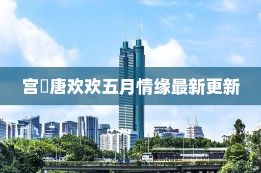 宫洺唐欢欢五月情缘最新更新